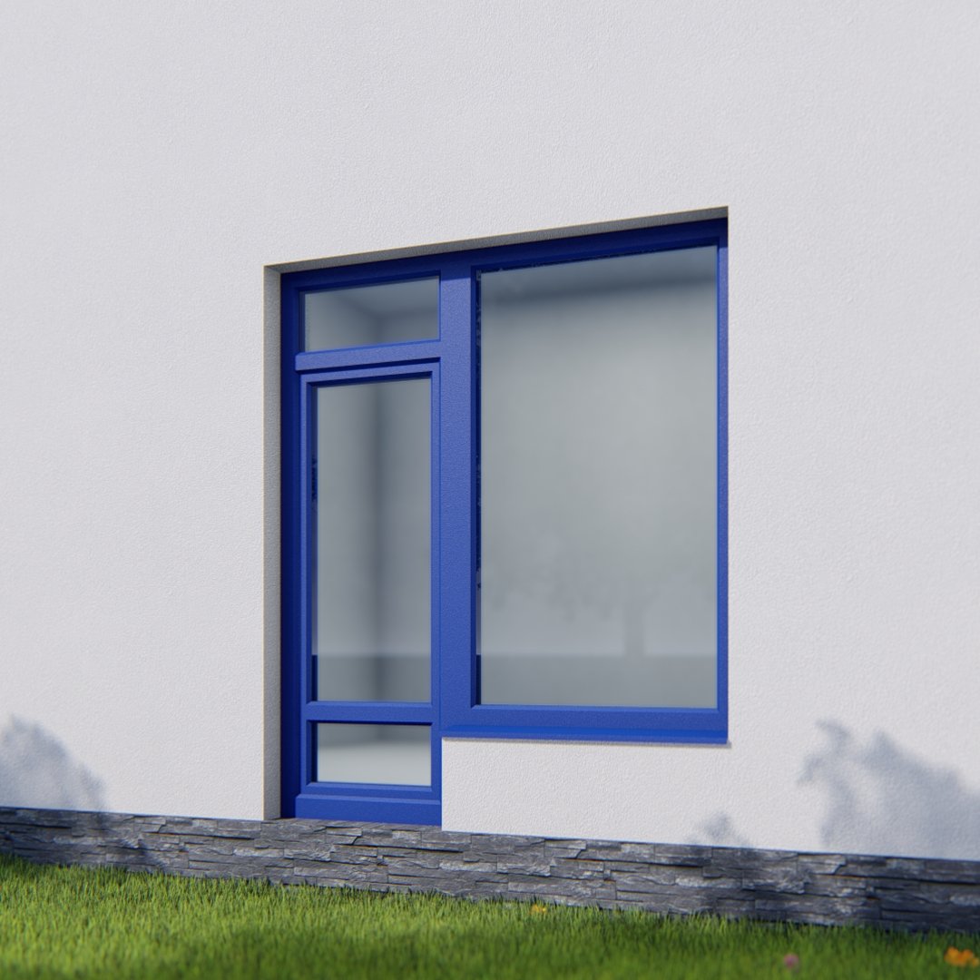 Балконная дверь одностворчатое окно справа